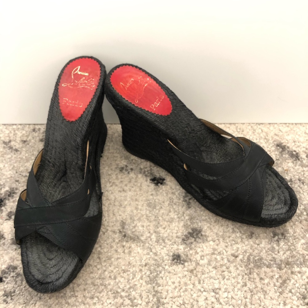 Christian Louboutin Espadrille Wedges